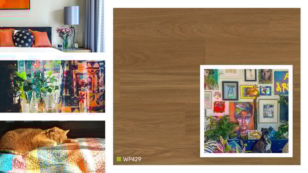 Bedroom decor matching the Mix + Max design aesthetic